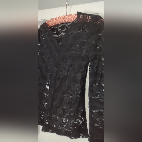 Lace Boho Awesome Long sleeve Blouse Flattering & Mach Washable Will Last - Picture 9 of 12